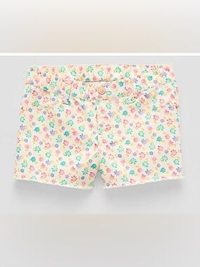 Girls size 8 Adaptive floral denim shorts